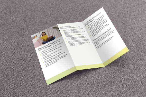 Flyer Stefanie Hahn für mental gesund