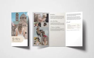 Flyer für Messeauftritte